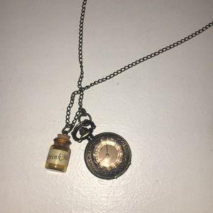Long Alice in Wonderland necklace